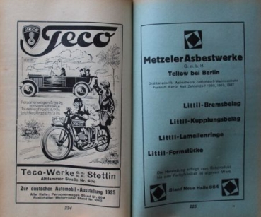 Preview: "Deutsche Automobil-Ausstellung" 1925 Automobile-Exhibition-Catalog Berlin (8896)